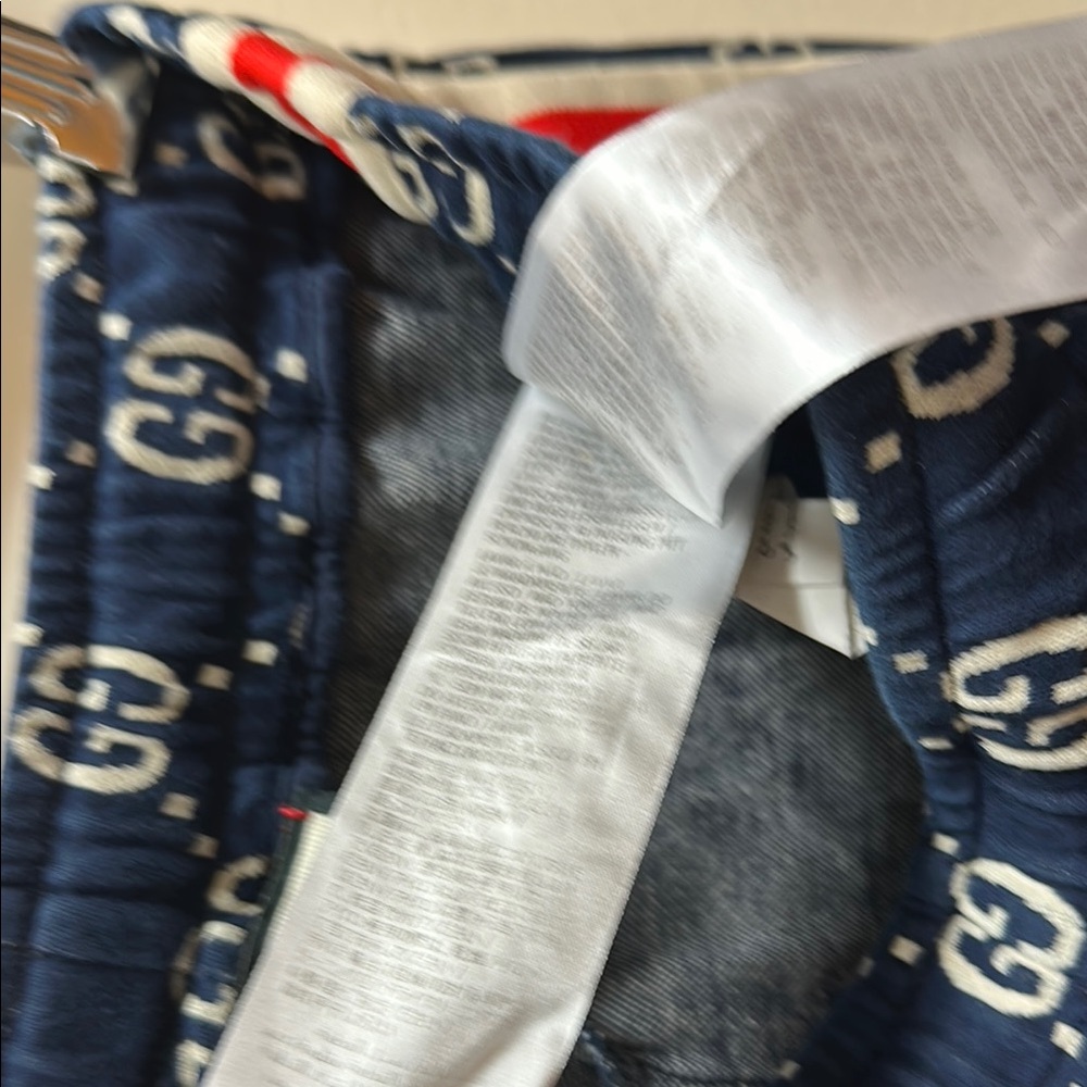 Gucci Dark Blue GG Patterned Shorts med- large - Picture 7 of 13